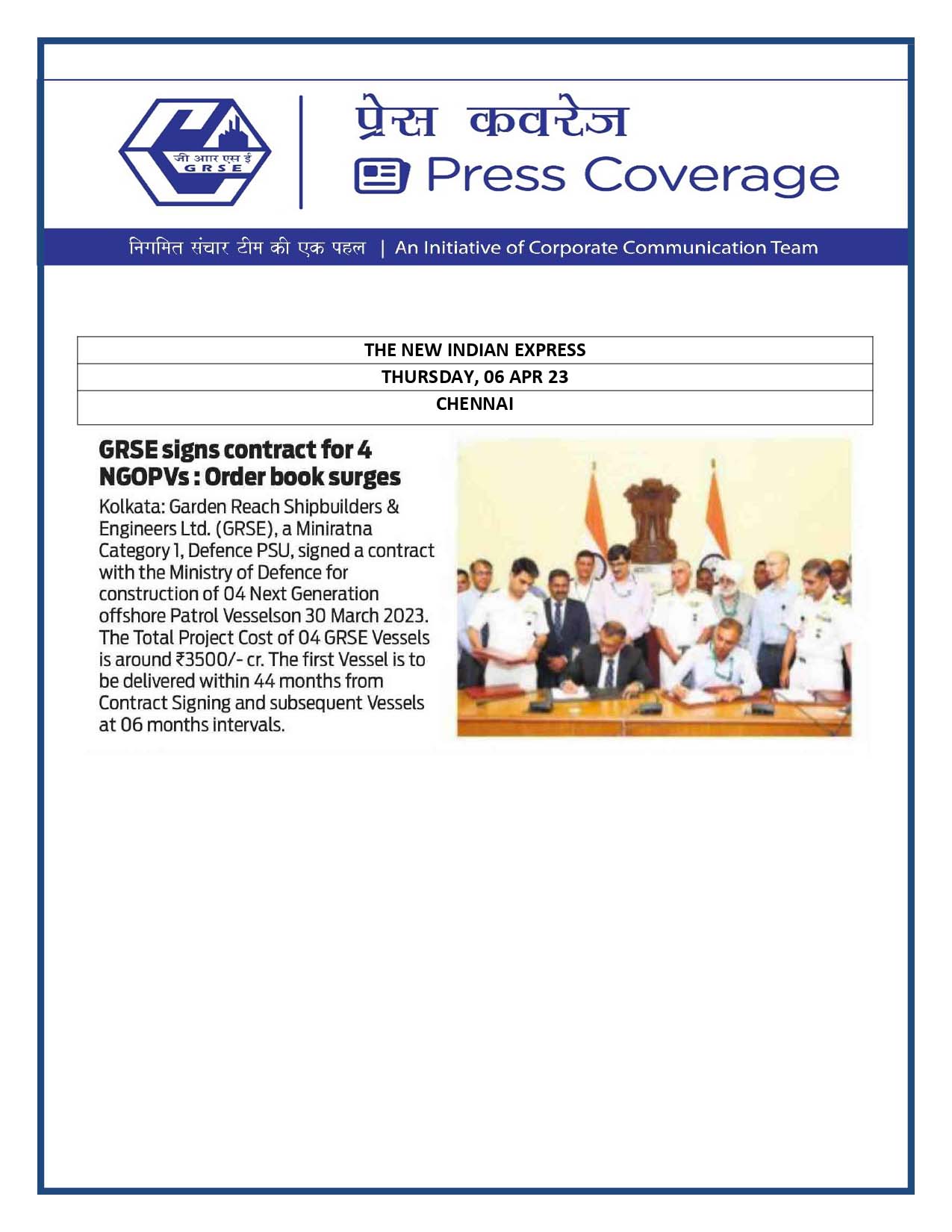 New Indian Express 06 Apr 23